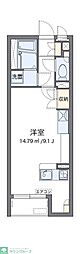 ミランダベルエスポワール秋津 ワンルームの間取図画像