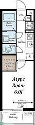 H2O 1Kの間取図画像