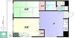 グリーンサンハイツ 2DKの間取図画像