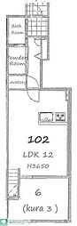CRAFT HOUSE KUNITACHI 1LDKの間取図画像