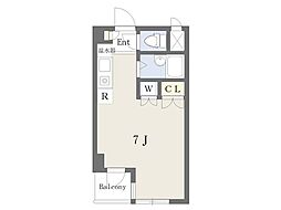 Ｉ・Ｏ・Ｍ 2階ワンルームの間取り