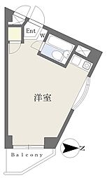 TheBeeHive城北中央公園 ワンルームの間取図画像