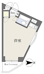 TheBeeHive城北中央公園 ワンルームの間取図画像