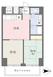 スナン117 2DKの間取図画像