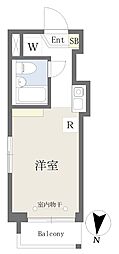 リトルズ要町 ワンルームの間取図画像