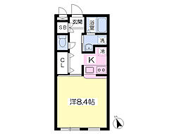 モンテソラーレ 1Kの間取図画像