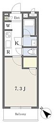 モーブ茗荷谷 1Kの間取図画像