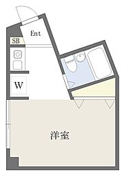 紀の家マンション ワンルームの間取図画像