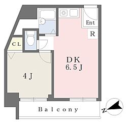 コーポ白山 1DKの間取図画像
