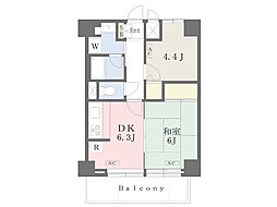 マンションアクロス西巣鴨 2DKの間取図画像