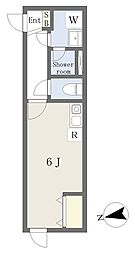 コラージュ東長崎 ワンルームの間取図画像