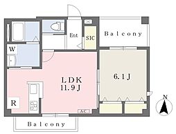 STORY西池袋 1LDKの間取図画像