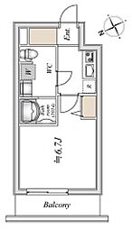 ＬＩＭＥ　ＲＥＳＩＤＥＮＣＥ　ＨＩＧＡＳ 3階1Kの間取り