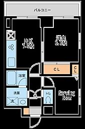 WillDo大塚 1SDKの間取図画像