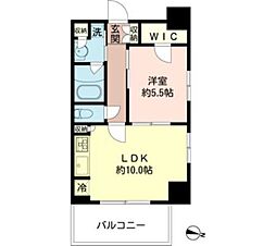MFPRコート木場公園 1DKの間取図画像