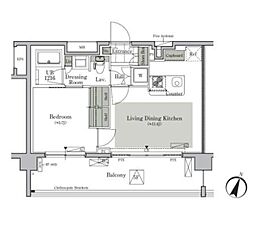 ParkCube西ヶ原STAGE 1LDKの間取図画像