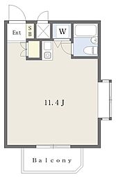 四つ木ハイム ワンルームの間取図画像