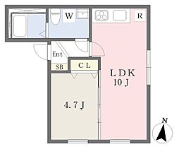 ＡＲＢＯＬＳＵＲ　ＳＡＳＡＺＵＫＡ 2階1LDKの間取り