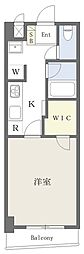 ロイヤルハイツ 3階1Kの間取り