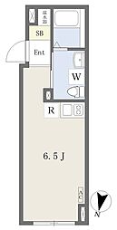 Ｗｈｉｔｅ　Ｃａｐｅ　渋谷本町 地下1階ワンルームの間取り