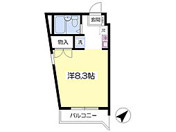 フラッツ,k ワンルームの間取図画像