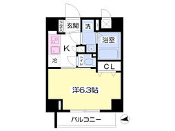 ベルドミール・レナ 1Kの間取図画像