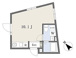 グラスプラス中目黒 ワンルームの間取図画像