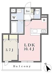 Ｐｕｒａ　Ｖｉｄａ　武蔵野 3階1LDKの間取り