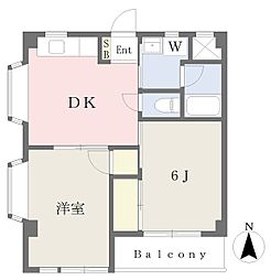 グランドヒル井の頭 2DKの間取図画像