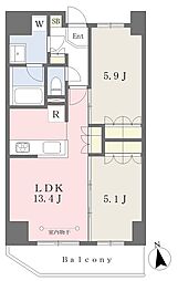 プランタンＳＡＫＵＲＡ 11階2LDKの間取り