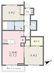 Ｍａｉｓｏｎ　ｒｕｋｉｏ 1階2LDKの間取り