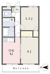 まほろば21 2DKの間取図画像
