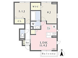 グリーンストーンA 2LDKの間取図画像