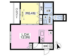 ＭＡＧＮＯＬＩＡ　ＨＩＬＬＳ 3階1LDKの間取り