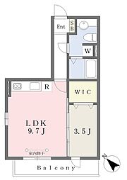 セントラルヴィレッジ 3階1LDKの間取り