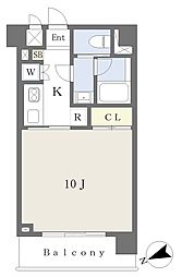ダイナシティ立川 1Kの間取図画像