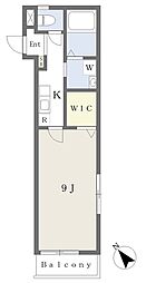 アーバンフラット 1Kの間取図画像