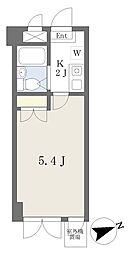 パルアタカ 2階1Kの間取り