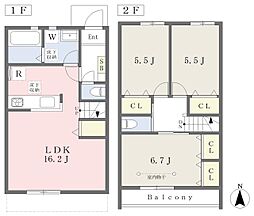 モンターニュ稲城　Ａ棟 1階3LDKの間取り