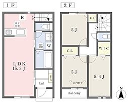 モンターニュ稲城　Ｂ棟 1階3LDKの間取り