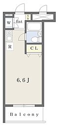 グリーンヒル国領 ワンルームの間取図画像