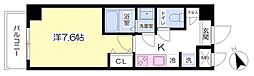ベルフルール府中 1Kの間取図画像