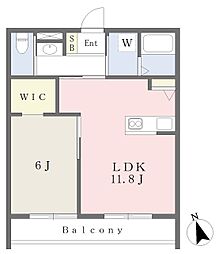 Ｍａｉｓｏｎ　ｄｅ　Ｃｈａｍｂｒｅ 1階1LDKの間取り