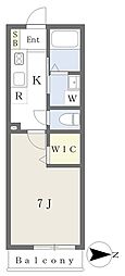 FORESTHILLS 1Kの間取図画像