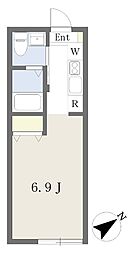 Lino幕張 1Kの間取図画像