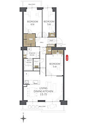 間取図画像 3LDK