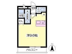 千葉東ビル 3階ワンルームの間取り