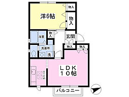 間取図画像 1LDK