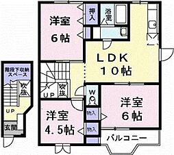 アネックス　フローラ 2階3LDKの間取り