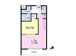 Marieta 1LDKの間取図画像